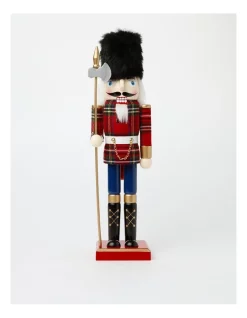 New 🔔 Myer Giftorium Heirloom Wooden Igor The Nutcracker Decoration 38 Cm In Red 🛒