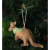 Outlet ✔️ Australian House & Garden Eucalyptus 8cm Light Brown Fabric Stitched Kangaroo Wearing A Red Scarf ⭐ -The Christmas Shop Sales unnamed file 1427