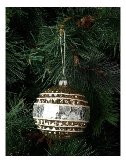 Best deal β Australian House & Garden Eucalyptus Glass Pressed Cube W/ Mirrored Band BaubleSilver/Natural: 10cm π―