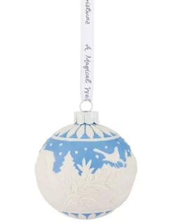 New 🌟 Wedgwood ❄ Christmas Countryside Bauble In White ✨