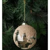 Promo ⌛ Myer Giftorium Luxe Glass Beaded Globe BaubleChampagne: 10cm 👍 -The Christmas Shop Sales unnamed file 1479
