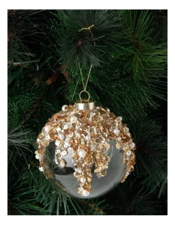 Coupon 🥰 Myer Giftorium Luxe Dripping Sequin, Beads & Pearls Bauble 💯 -The Christmas Shop Sales unnamed file 1484