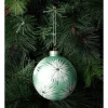 Brand new 👍 Myer Giftorium Luxe Glass Starburst Pattern BaubleMint: 10cm 🛒