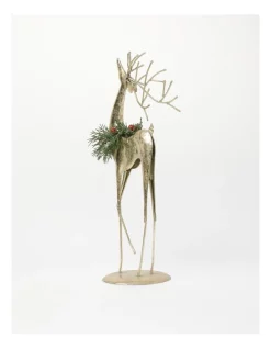Deals 👍 Myer Giftorium Heirloom Metal Antiqued Small Reindeer In Gold ⌛ -The Christmas Shop Sales unnamed file 149