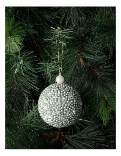 Cheap ❤️ Myer Giftorium Luxe Plastic Glittered Bead Bauble OrnamentMint: 8cm 😍