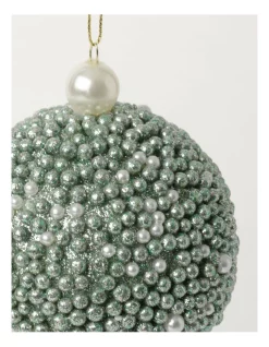 Cheap ❤️ Myer Giftorium Luxe Plastic Glittered Bead Bauble OrnamentMint: 8cm 😍 -The Christmas Shop Sales unnamed file 1527