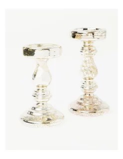 Top 10 ❤️ Australian House & Garden Eucalyptus Mercurised Glass Pedestal 19/22cm Set Of 2 In Sliver 😀