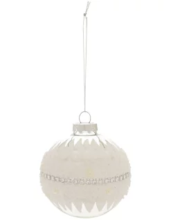 Brand new 🥰 Myer Giftorium Luxe Pearl-Encrusted Bauble 8cm 🔥