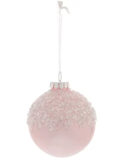 Coupon 🌟 Myer Giftorium Luxe Pink Dripped Beaded Bauble ❤️