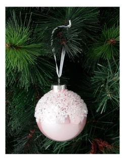 Coupon 🌟 Myer Giftorium Luxe Pink Dripped Beaded Bauble ❤️ -The Christmas Shop Sales unnamed file 1542