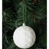 Best deal 😀 Australian House & Garden Eucalyptus Plastic Pressed Rattan Pattern BaubleWhite: 8cm ❤️ -The Christmas Shop Sales unnamed file 1573