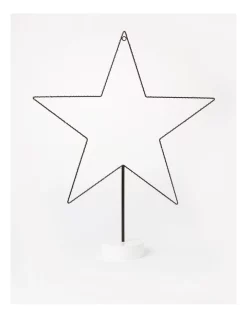 Hot Sale π Myer Giftorium Modern Holiday Metal LED Wire Star Decoration In Black β