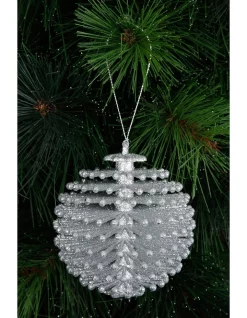 Cheapest ✨ Australian House & Garden Eucalyptus Silver Glitter Pinecone Ball 🥰 -The Christmas Shop Sales unnamed file 1612