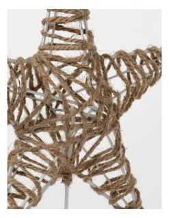 Discount 🔥 Australian House & Garden Eucalyptus Metal Jute Wrapped Star Tree TopperNatural: 33cm 💯 -The Christmas Shop Sales unnamed file 1635