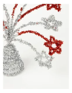 Buy ⭐ Myer Giftorium Merry & Bright Tinsel Star Spritzer Tree Topper In Red/Silver ⭐ -The Christmas Shop Sales unnamed file 1638