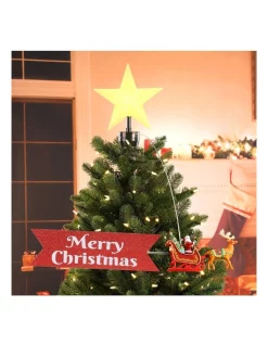 Cheapest ⌛ Mr 🔔 Christmas Animated Tree Topper Santa Sleigh W/ Banner 🔥 -The Christmas Shop Sales unnamed file 1650