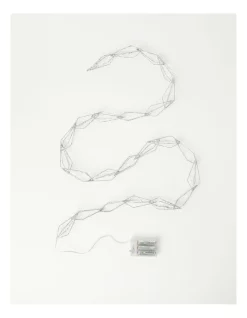 Deals ❤️ Myer Giftorium LED Glittered Diamond Chain Garland In Silver 👍 -The Christmas Shop Sales unnamed file 1697