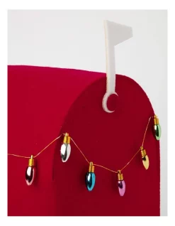 Promo 🔔 Myer Giftorium Merry & Bright Felt Santa Post Box Decoration 26 Cm In Red 🎉 -The Christmas Shop Sales unnamed file 173