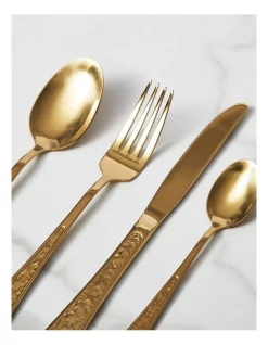 Discount 🤩 Heritage Maria Embossed Cutlery Set 24pc In Gold 👏 -The Christmas Shop Sales unnamed file 1738