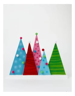 Cheapest 🔥 Myer Giftorium Merry & Bright Polyresin Coloured Tree Forest Home Decoration In Multi 🌟