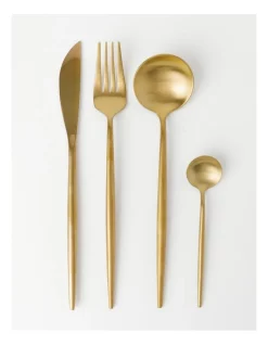 Promo ✔️ Vue Spencer 16pc Cutlery Set Gold ❤️