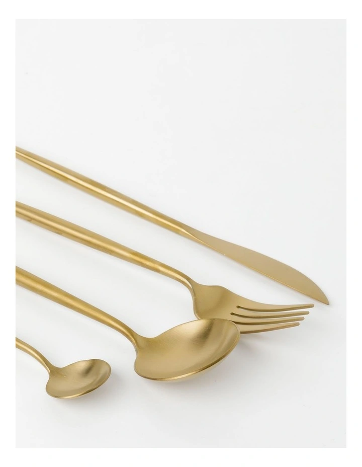 Promo ✔️ Vue Spencer 16pc Cutlery Set Gold ❤️ 4 Promo ✔️ Vue Spencer 16pc Cutlery Set Gold ❤️ - Image 2