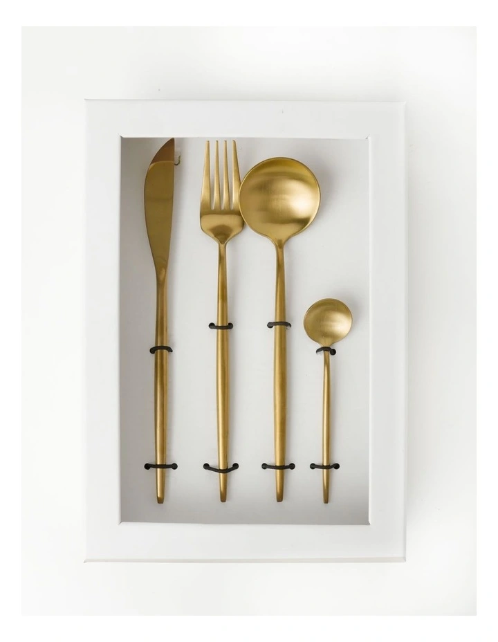 Promo ✔️ Vue Spencer 16pc Cutlery Set Gold ❤️ 5 Promo ✔️ Vue Spencer 16pc Cutlery Set Gold ❤️ - Image 3