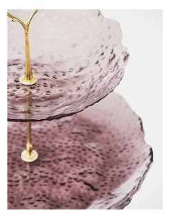 Discount 🌟 Heritage Luxe Romance Cut 2 Tier Cake Stand In Pink 🧨 -The Christmas Shop Sales unnamed file 1764