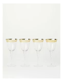 Cheapest 🤩 Heritage Gold Rim White Wine Glass Set Of 4 ⭐ -The Christmas Shop Sales unnamed file 1816