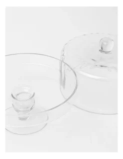 Budget 🔔 Heritage Ribbed Cake Dome And Stand 25.5x25cm 🤩 -The Christmas Shop Sales unnamed file 1823