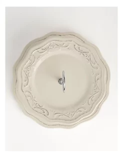 Best Pirce ⌛ Heritage Luxe Vintage Scalloped 2 Tiered Cake Stand In White 🛒 -The Christmas Shop Sales unnamed file 1826