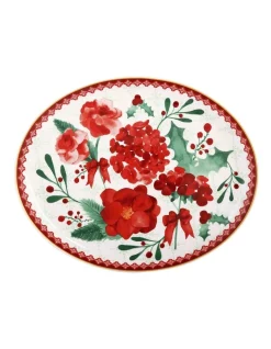 Flash Sale 🎁 Maxwell & Williams Mistletoe Oval Platter 38x30.5cm Gift Boxed 👏