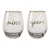 Outlet 🎉 Maxwell & Williams Celebrations Stemless Glass 500ML Set Of 2 Mine Yours Boxed 🎉 -The Christmas Shop Sales unnamed file 1843