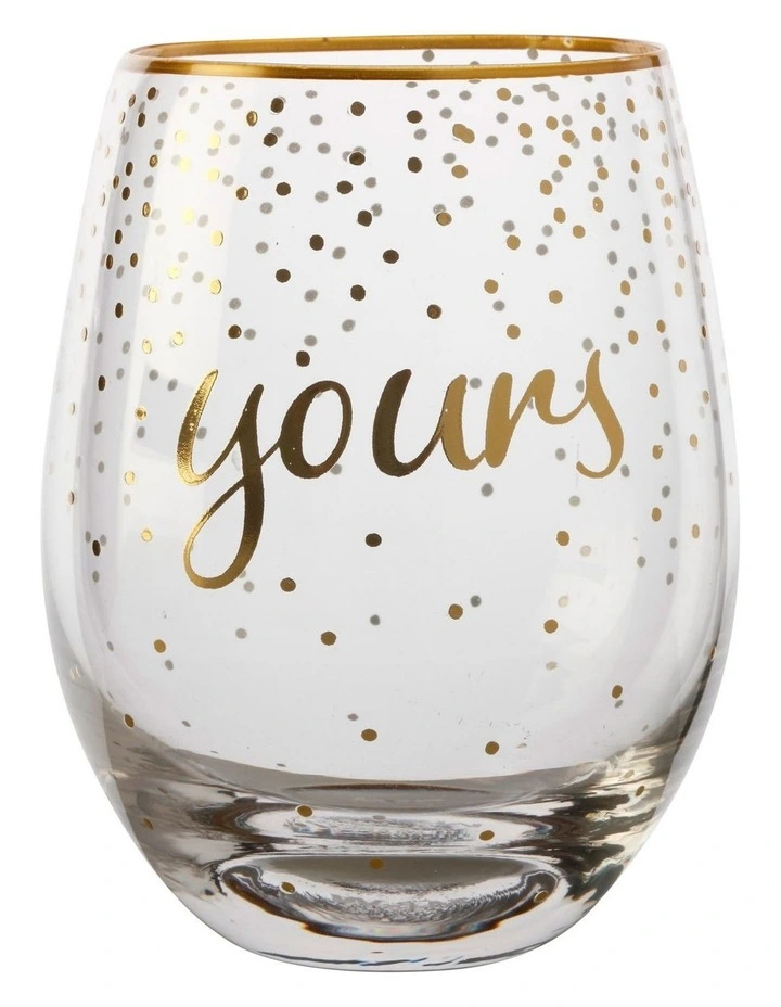 Outlet π Maxwell & Williams Celebrations Stemless Glass 500ML Set Of 2 Mine Yours Boxed π 5 Outlet π Maxwell & Williams Celebrations Stemless Glass 500ML Set Of 2 Mine Yours Boxed π - Image 3