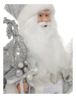 Best deal 🥰 Myer Giftorium Luxe Avery Fabric Santa With Staff & Tree Decoration 46 Cm 🔔 -The Christmas Shop Sales unnamed file 185