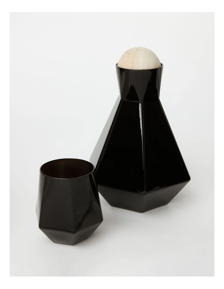 New π Vue Geo Decanter And Glass Set In Black π 3 New π Vue Geo Decanter And Glass Set In Black π