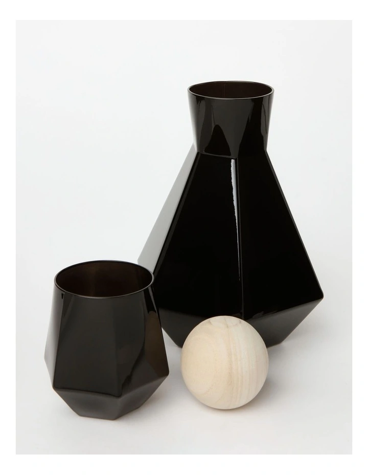 New π Vue Geo Decanter And Glass Set In Black π 6 New π Vue Geo Decanter And Glass Set In Black π - Image 4