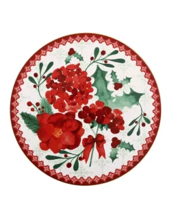 Hot Sale ❤️ Maxwell & Williams Mistletoe Pavlova/Cheese Plate 30cm Gift Boxed ✨