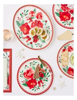 Hot Sale ❤️ Maxwell & Williams Mistletoe Pavlova/Cheese Plate 30cm Gift Boxed ✨ -The Christmas Shop Sales unnamed file 1868