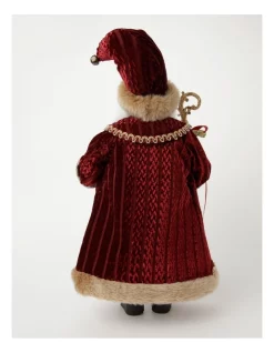 Promo 🎁 Myer Giftorium Heirloom Fabric Paxton Santa W/ Velvet Robe & StaffRed: 48cm 🎁 -The Christmas Shop Sales unnamed file 188