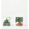 Coupon 🔔 Heritage Heirloom 🎁 Christmas Festive Mug Set Of 2 In Green/White 🤩 -The Christmas Shop Sales unnamed file 1895
