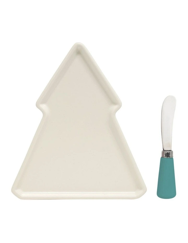 Cheapest π Salt&Pepper Kringle Tree Plate 17.5x20cm And Spreader In Stone π 3 Cheapest π Salt&Pepper Kringle Tree Plate 17.5x20cm And Spreader In Stone π