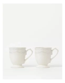 Best deal ✔️ Heritage Luxe Vintage Scalloped Mug Set Of 2 In White 🥰 8 Best deal ✔️ Heritage Luxe Vintage Scalloped Mug Set Of 2 In White 🥰 -The Christmas Shop Sales unnamed file 1942