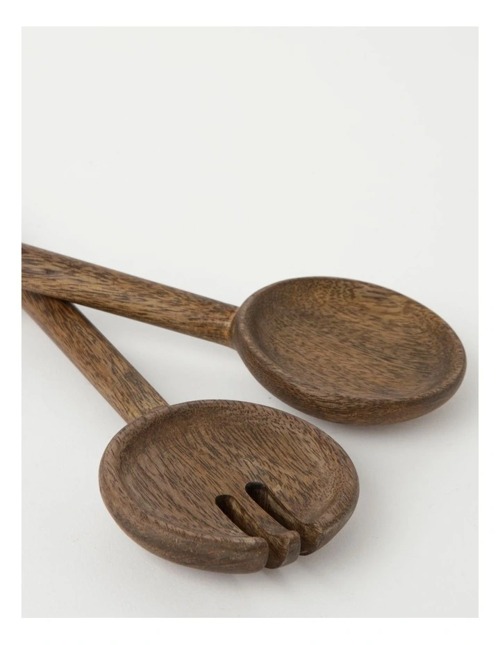 Best Sale π₯ Heritage Walnut Look Set Of 2 Salad Servers β¨ 5 Best Sale π₯ Heritage Walnut Look Set Of 2 Salad Servers β¨ - Image 3