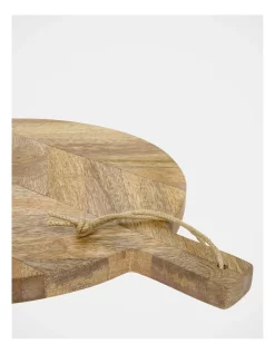 Wholesale 🥰 Heritage 40x30cm Herringbone Wood Round Paddle Board Natural 😉 -The Christmas Shop Sales unnamed file 1972