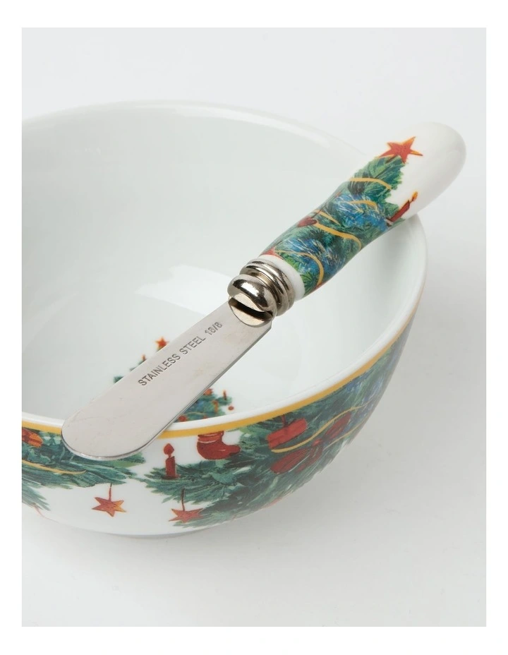 Best Pirce π Heritage Heirloom π Christmas Festive Dip Bowl & Spreader In Green/White π― 5 Best Pirce π Heritage Heirloom π Christmas Festive Dip Bowl & Spreader In Green/White π― - Image 3