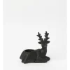 Buy 😍 Myer Giftorium Modern Holiday Ceramic Reindeer Tealight Candle Holder 14 Cm In Black 👏