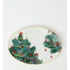 Promo 🎉 Heritage Heirloom 🎁 Christmas Festive Oval Platter Large Tree In Green/White 🎉 -The Christmas Shop Sales unnamed file 2001
