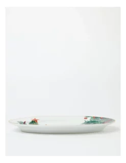 Promo 🎉 Heritage Heirloom 🎁 Christmas Festive Oval Platter Large Tree In Green/White 🎉 -The Christmas Shop Sales unnamed file 2002