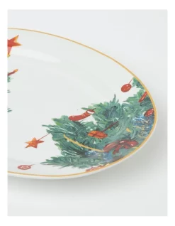Promo 🎉 Heritage Heirloom 🎁 Christmas Festive Oval Platter Large Tree In Green/White 🎉 -The Christmas Shop Sales unnamed file 2003